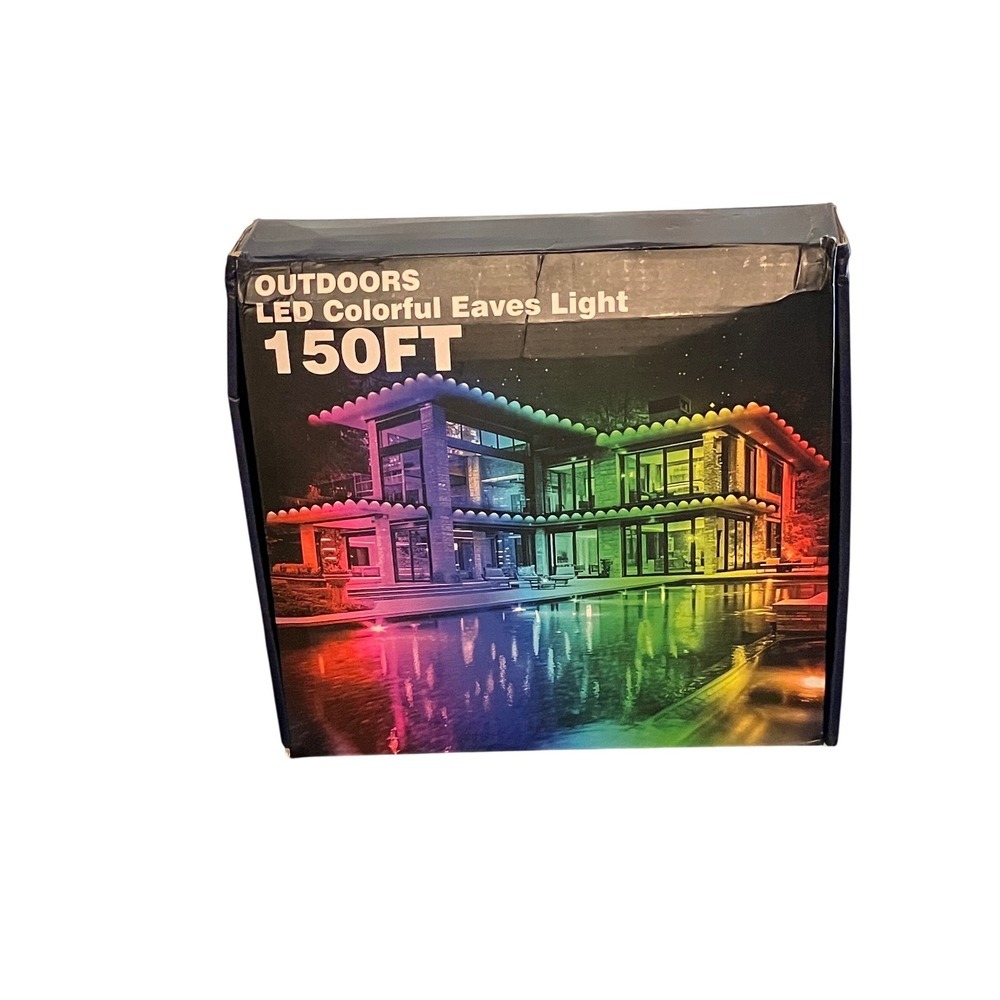 150FT Outdoor LED Colorful Eaves Light Waterproof RGB Remote Control